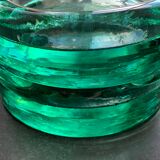 Pair of ashtrays or empty round glass pockets