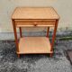 Bamboo bedside and wicker