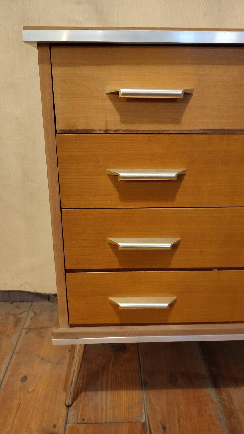 Commode 4 tiroirs années 1960