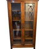 Louis XVI style display case in walnut