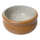 Old small individual butter dish in vintage stoneware