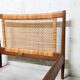 Daybed scandinave design Børge Mogensen pour Soborg Mobelfabrik 1950 's, teck et cannage