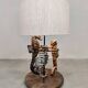 Vintage ceramic seahorse table lamp 'Sea spirit'