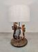 Vintage ceramic seahorse table lamp 'Sea spirit'
