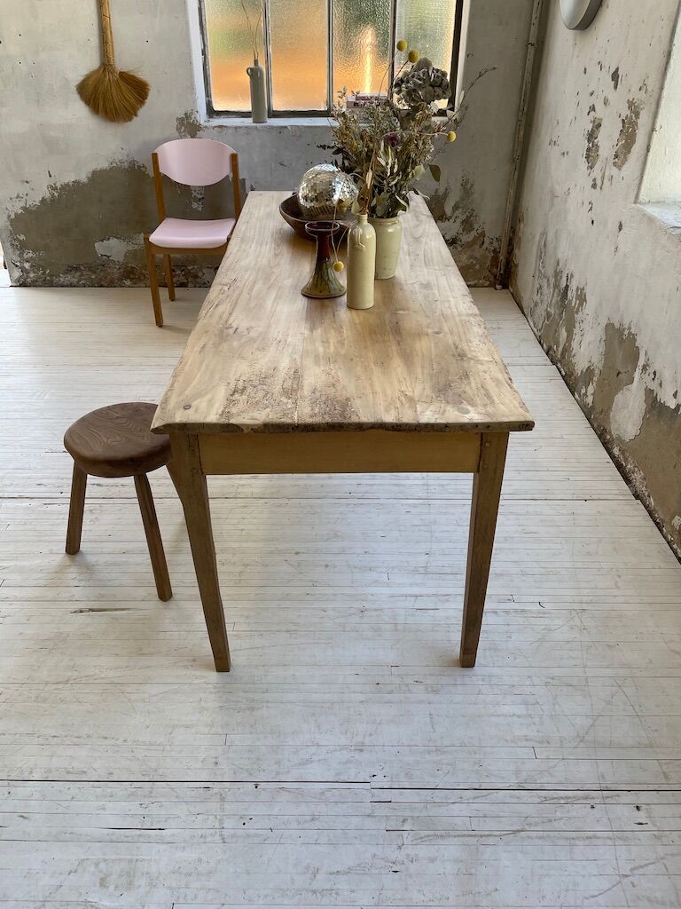 Oak and pine farm table 2m