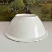 White ironstone salad bowl from Creil and Montereau, Lebeuf Milliet