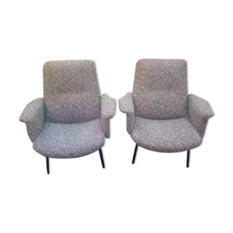 Pair of SK660 armchairs by Pierre Guariche for Steiner