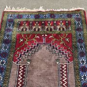 Handmade wool Iranian carpet - 1.26m x 0.75m