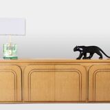 Enfilade à 4 portes en bois de bouleau. Années 1970.