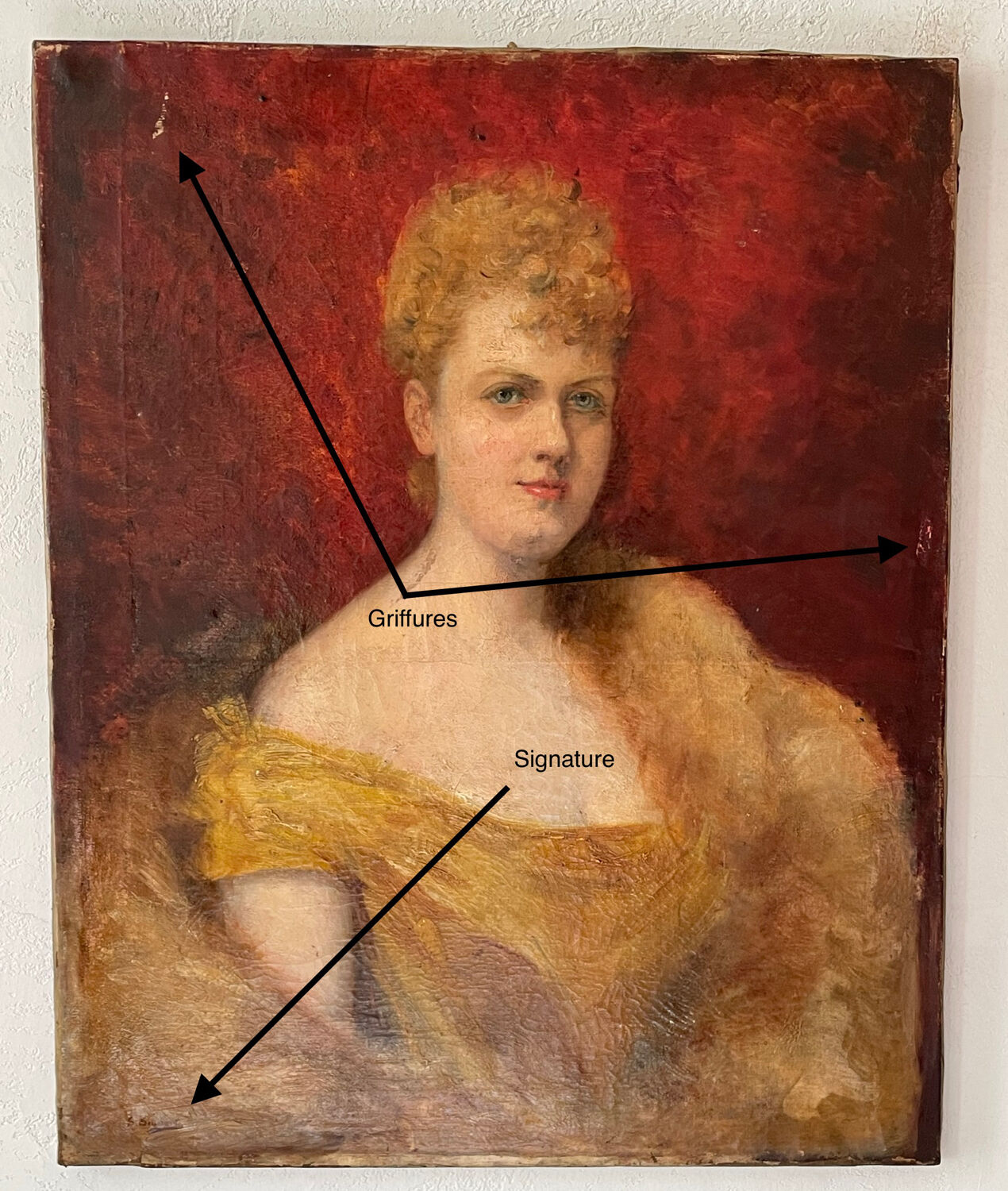 Portrait d’une élégante circa 1900
