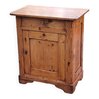 Jam maker 1 door 1 drawer from the 19th century in solid natural wood
