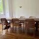 Monastery table - sun - in solid old oak - length 375 cm