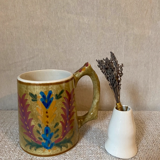 Colorful Greek ceramic vase/pot