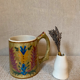 Colorful Greek ceramic vase/pot