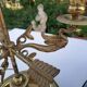 Empire style bouillotte lamp in bronze and sheet metal