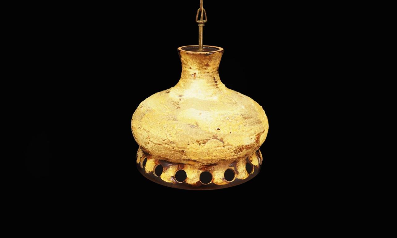 Ceramic chandelier, Danish design, 1960s, production: Denmark