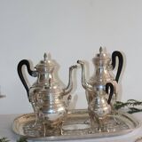 Empire style silver-plated metal tea and coffee service