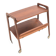 Vintage teak serving trolley/side table with magazine rack, Opal, 1960s