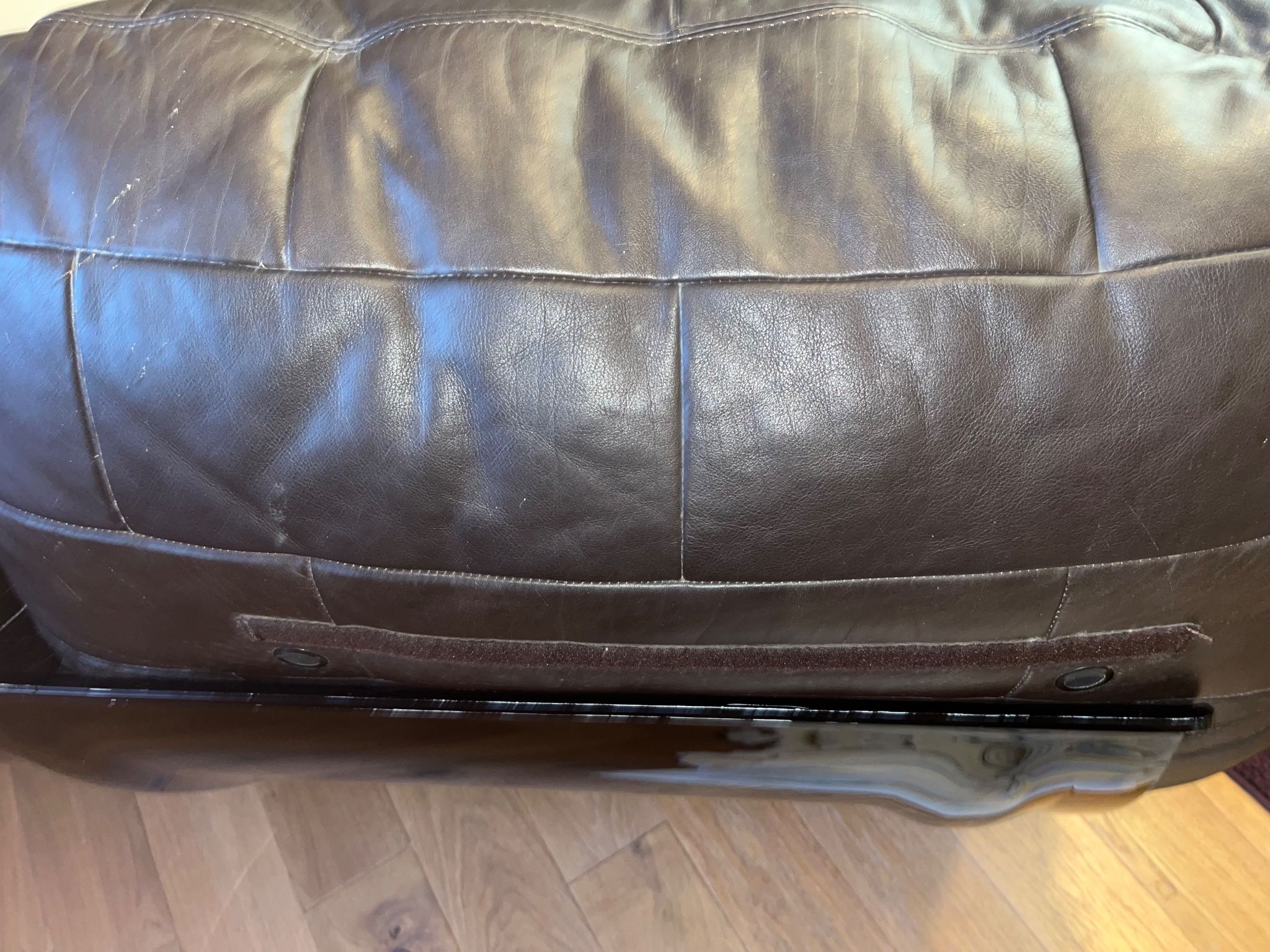 Marsala leather sofa Ligne Roset by Michel Ducaroy