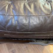 Marsala leather sofa Ligne Roset by Michel Ducaroy