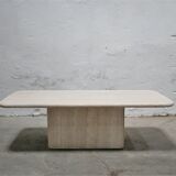 Vintage coffee table in travertine