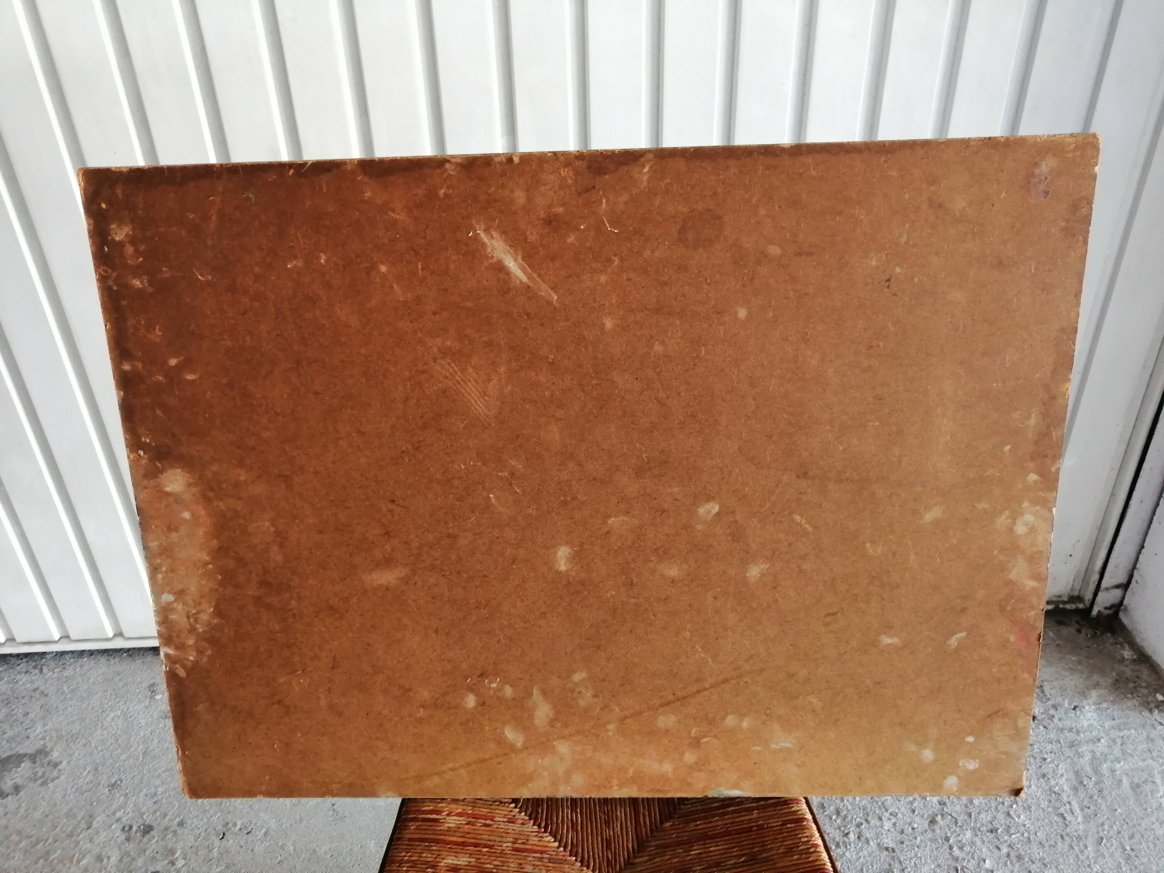 Oil on still life panel with roses