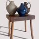 Rustic European Solid Wood Accent Side Table or Stool