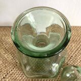 Vintage carafe in light green glass