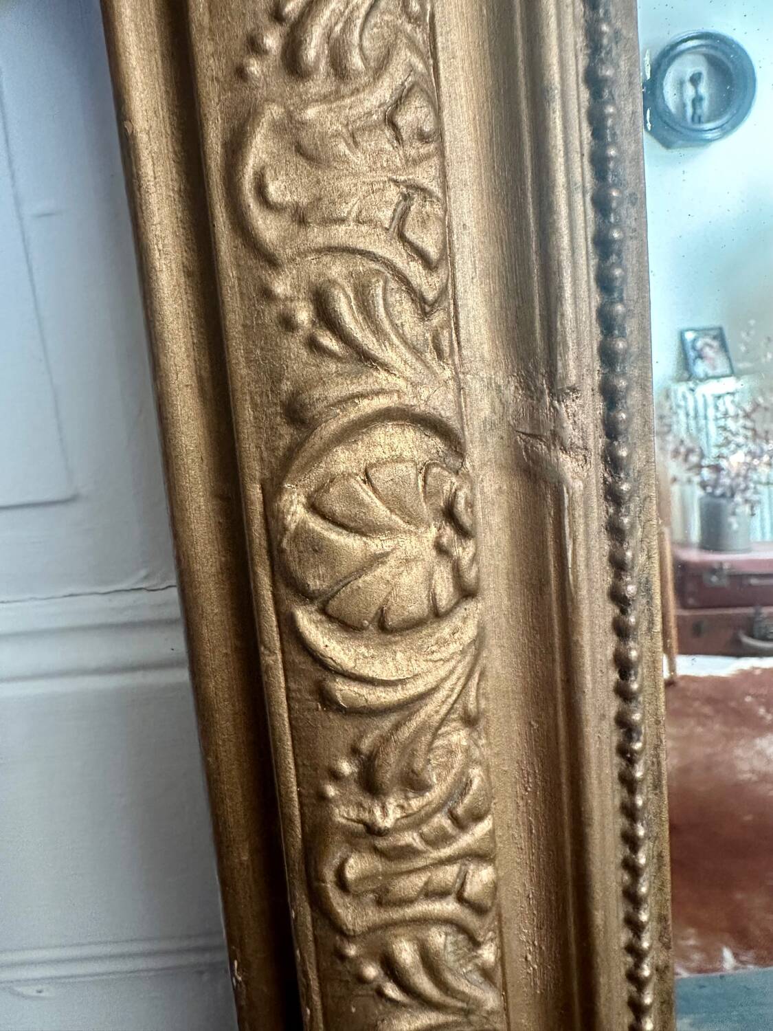 Large 19th century gilded mirror