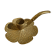 Brass pipe candlestick