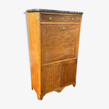 Mahogany Secretary Period Transition XVIII Eme Century