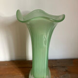 Thick glass vase