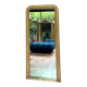 Miroir ancien Louis-Philippe 158/74cm doré à la feuille d’or,mercure