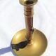 Antique brass candle holder