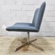 Set of 2 Arper Catifa 80 lounge chairs grey fabric / chrome