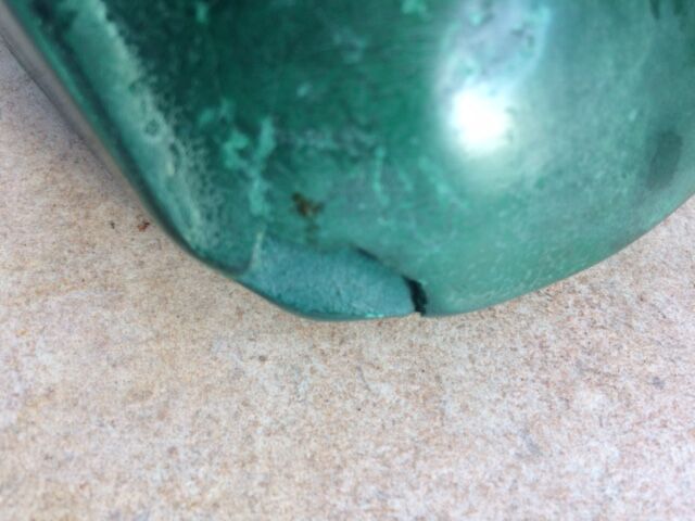 Malachite ashtray 1970s