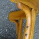 Série de 4 chaises Thonet Art déco bistrot blondes 1930