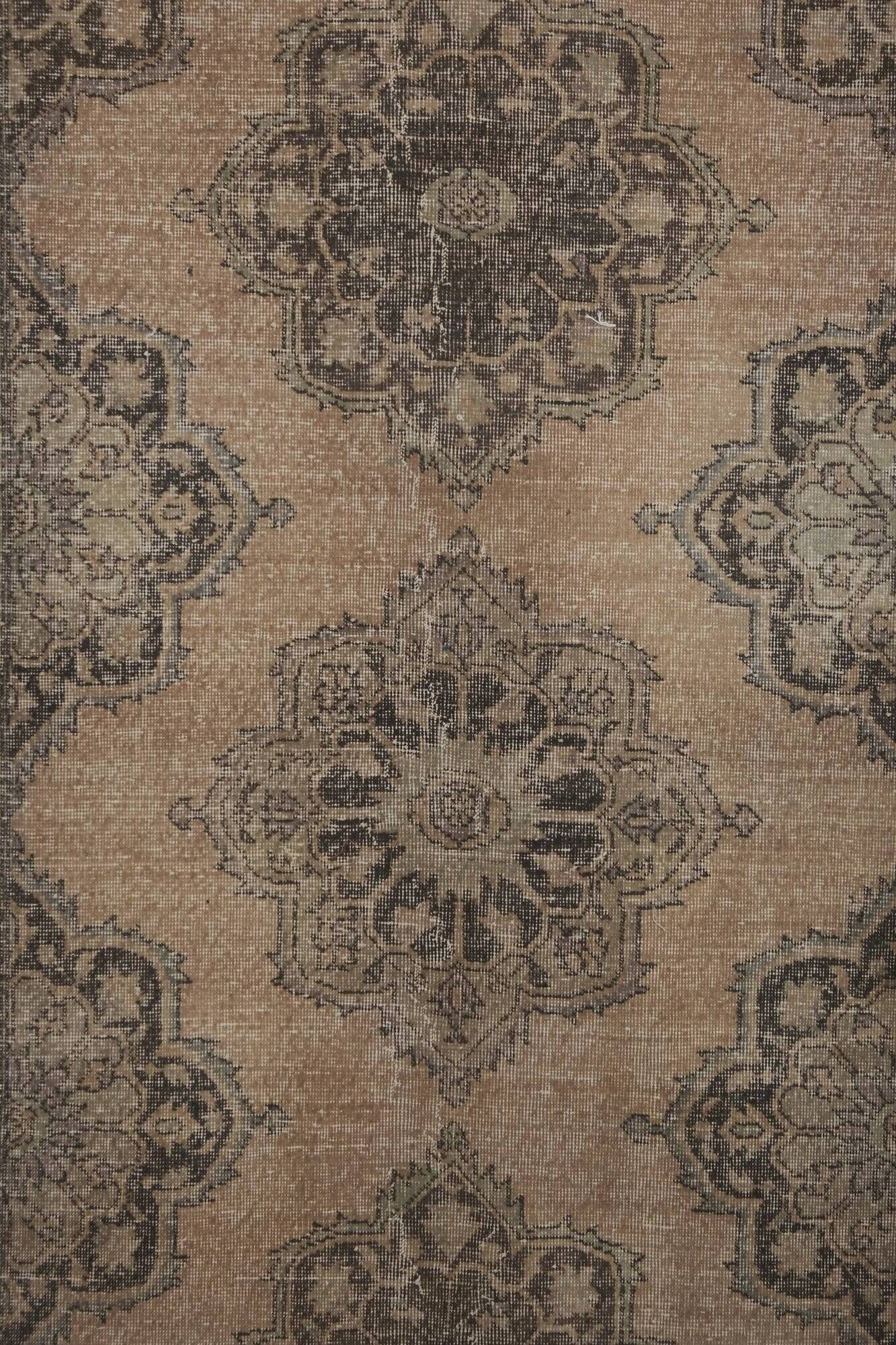 Vintage Turkish hallway rug 115x383 cm