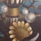 Gianfranco Rontani . Lucca (1926-2018) large oil on canvas 118 x 97 surrealist