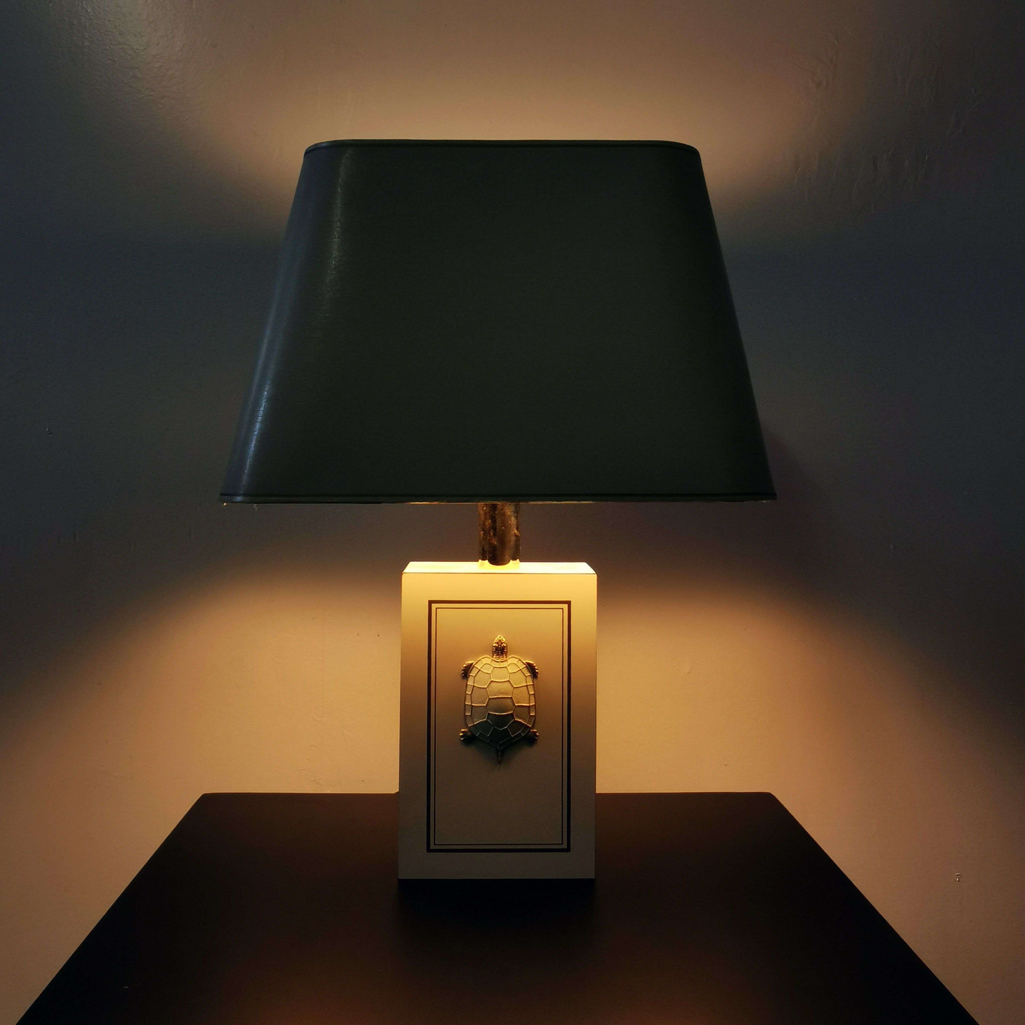 Turtle décor office lamp, 1970
