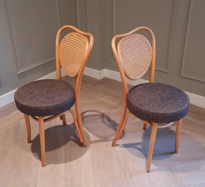 Suite of 2 chairs n5 ZPM Radomsko 1960