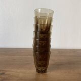 Verres à eau en verre fumé