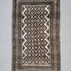 Tapis persan vintage Luri Gabbeh 245x138 cm moyen, shabby chic Rouge