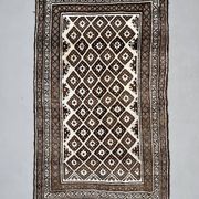 Vintage Persian Luri Gabbeh Rug 245x138 cm medium, shabby chic Red