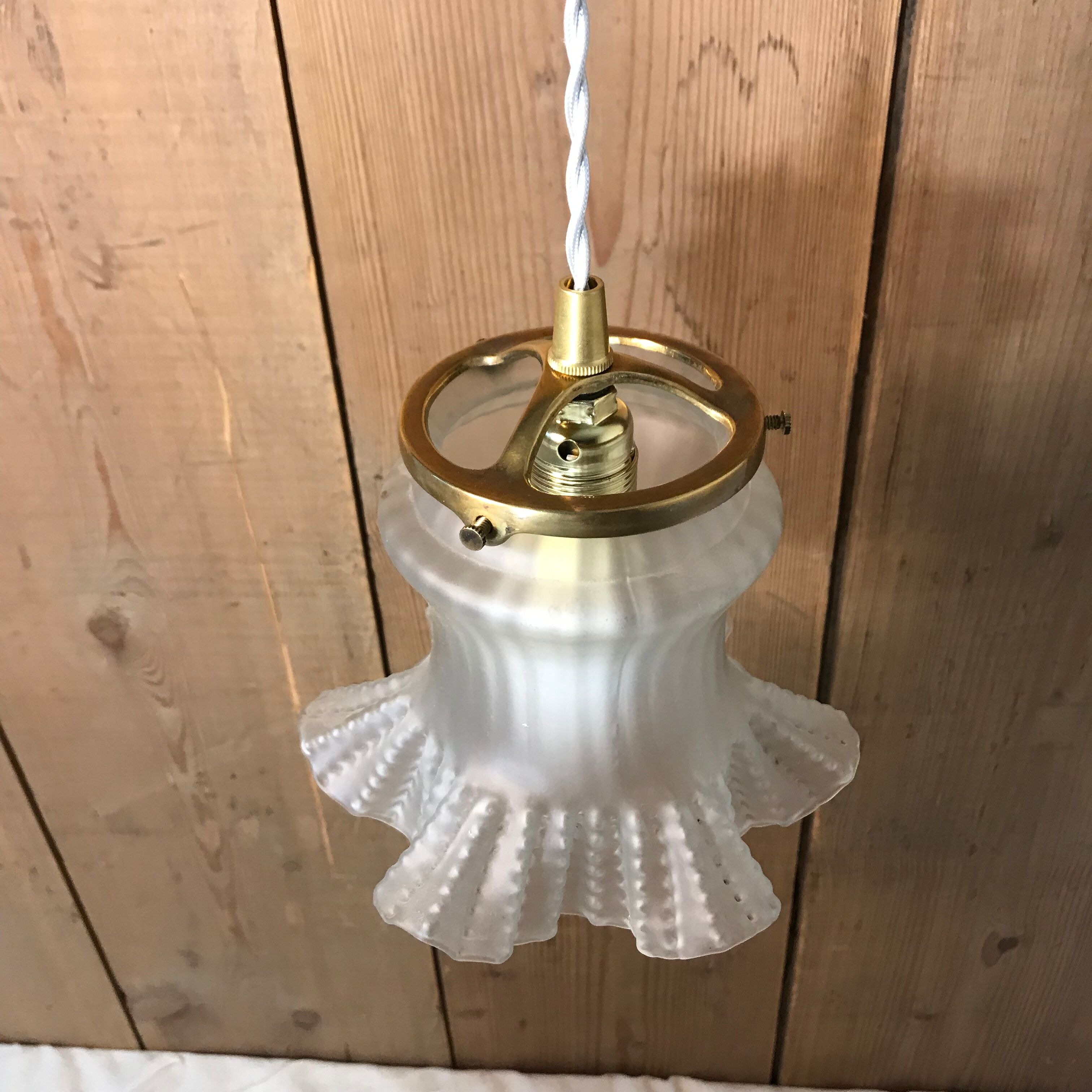 Suspension big tulip vintage 1900