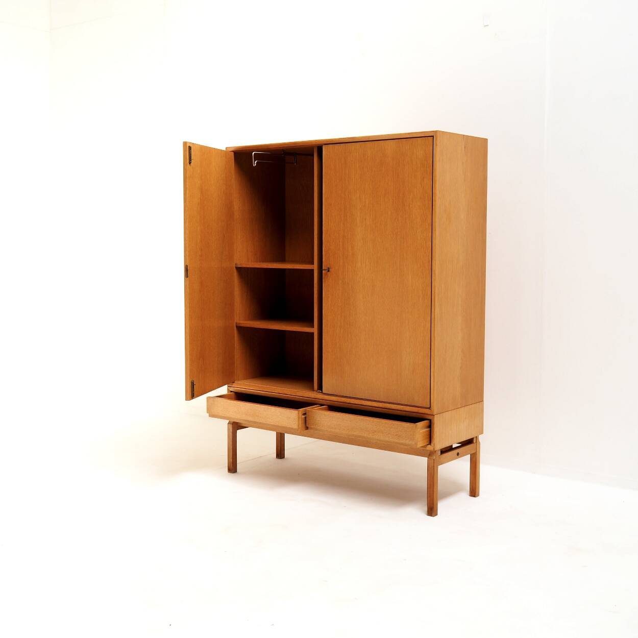 Ikea ‘mtp’ wardrobe by marian grabinski for ikea, 1963, natural oak