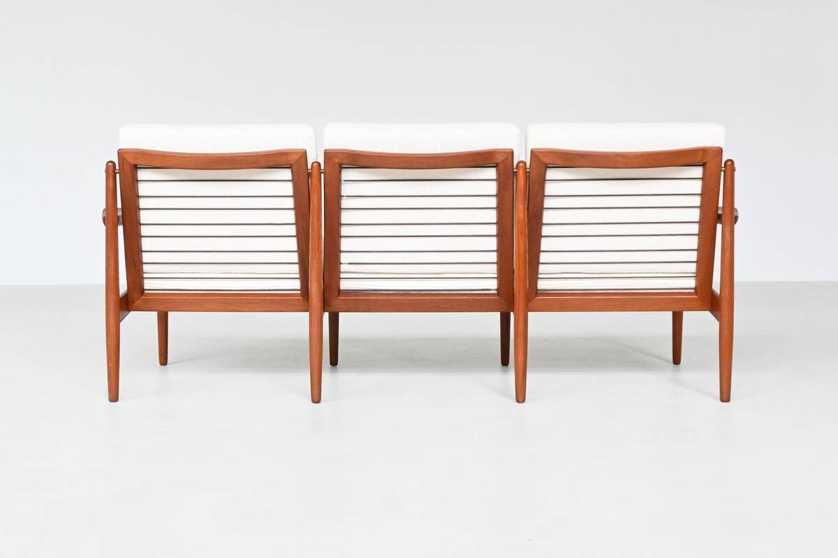 Svend Age Eriksen three-seat sofa in teak Glostrup Denmark 1960