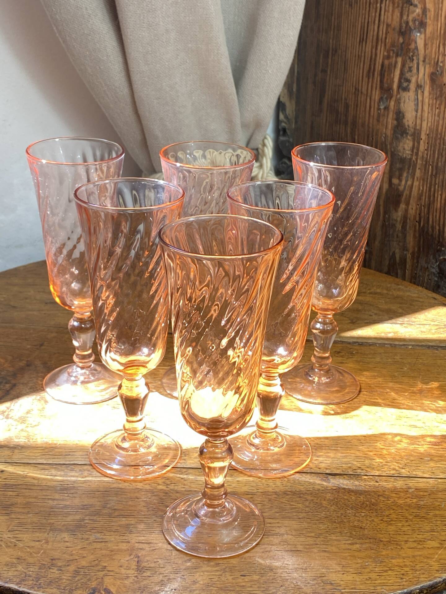 Flûtes à champagne, modèle Rosaline