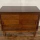 LOW FURNITURE RUSTIC SIDEBOARD MODERNIST ENFILADE HAS 2 DOORS IN CHENE - WIDTH 90 CM