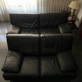 Leather sofa set